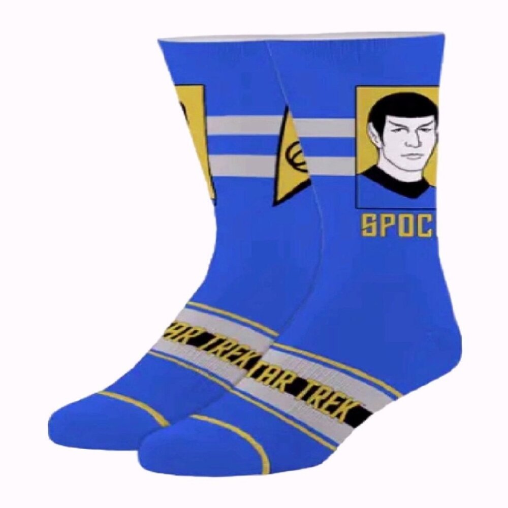 Star Trek Spock Athletic Crew Socks NEW Fast Ship